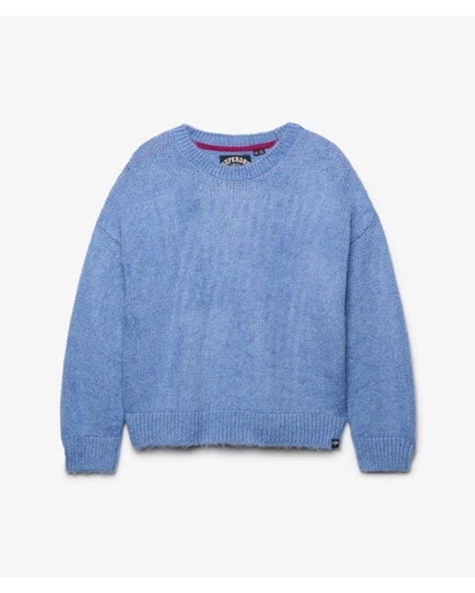 Superdry Blue & Co Slouchy Brushed Knit Jumper