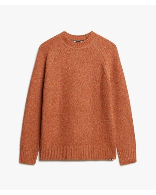 Superdry Red & Co Chunky Raglan Jumper for men