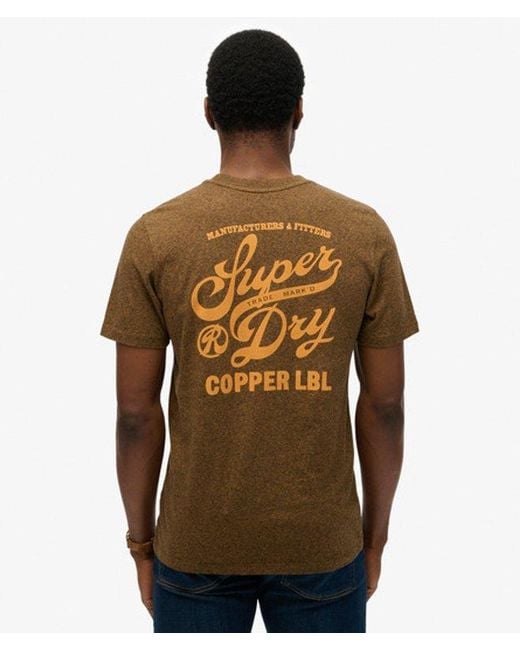 Superdry Brown & Co Copper Label Relaxed T-shirt for men