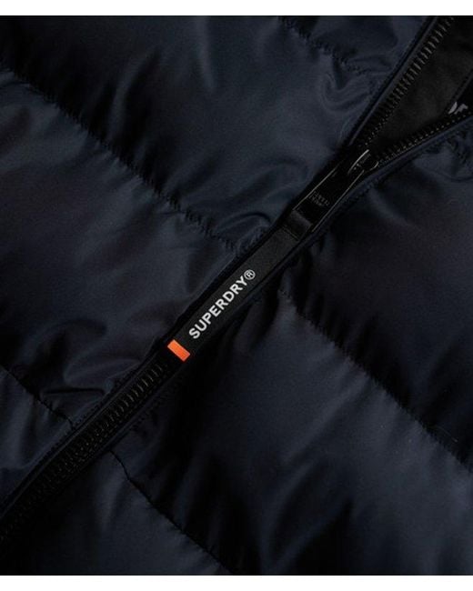 Superdry Sports Pufferjas Met Capuchon in het Black voor heren