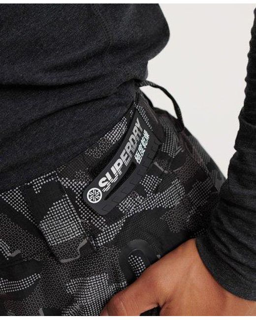 Superdry Black Pro Racer Rescue Pants Dot Camo for men