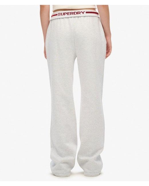 Superdry White & Co Athletic Essentials Logo Low Rise Flare jogger