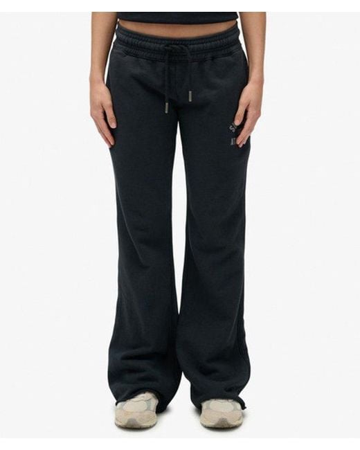 Superdry Athletic Print Flare joggingbroek in het Black