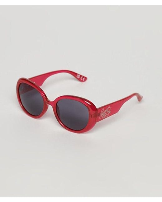 Superdry Pink & Co Sdr Oversized Bug Sunglasses