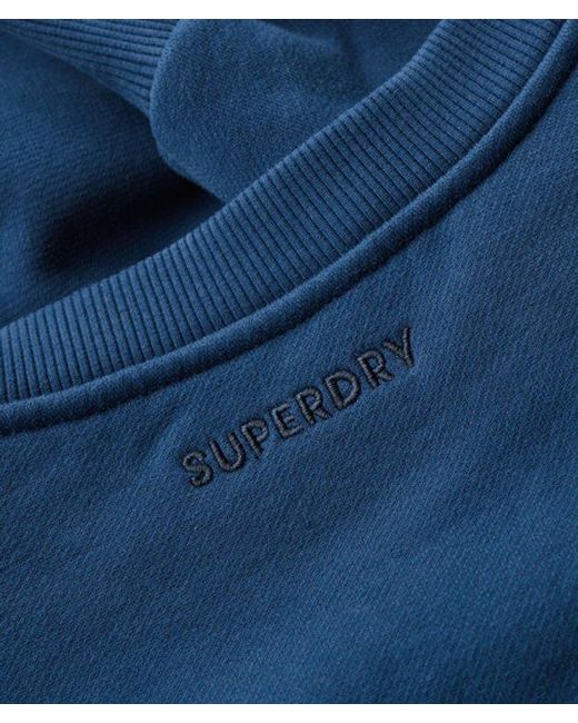 Superdry Blue & Co Oversized Crew Sweatshirt for men