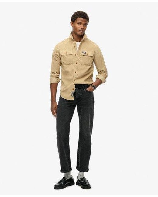 Superdry Natural Trailsman Relaxed Fit Corduroy Shirt for men