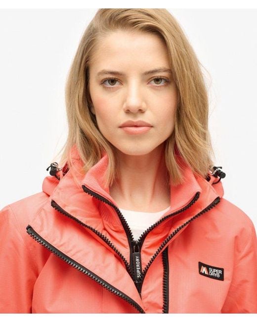 Superdry Red & Co Hooded Mountain Windbreaker Jacket