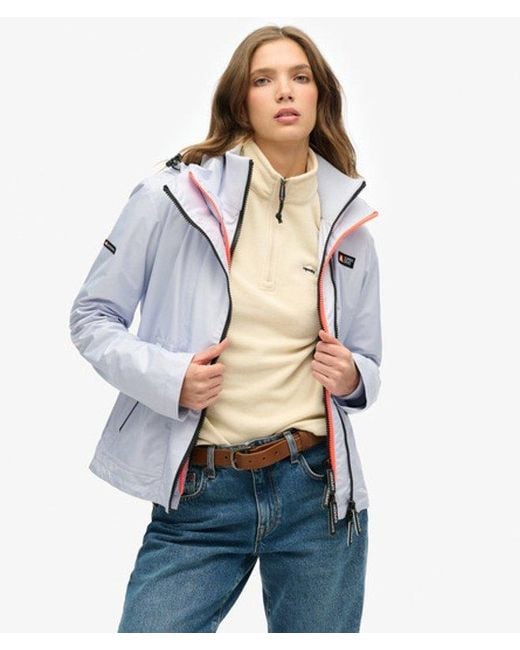 Superdry Blue & Co Hooded Mountain Windbreaker Jacket