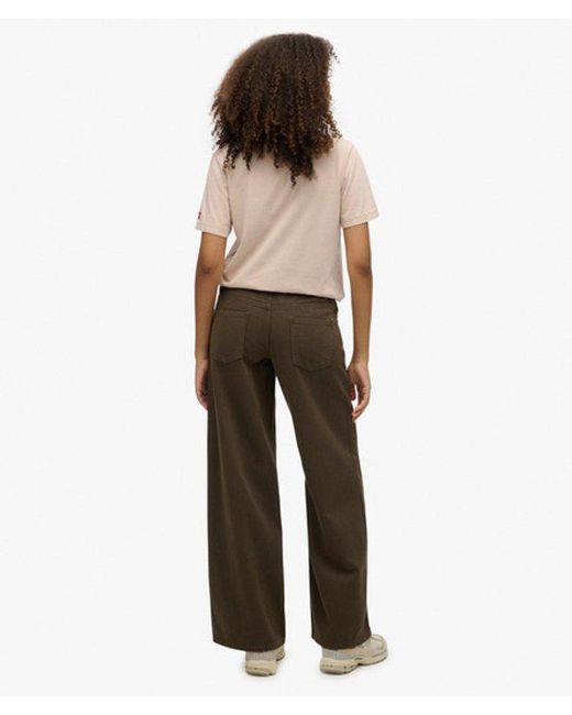 Superdry Natural & Co Mid Rise baggy Pants