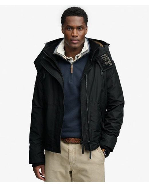 Superdry Black & Co Hooded Arctic Windcheater Jacket for men