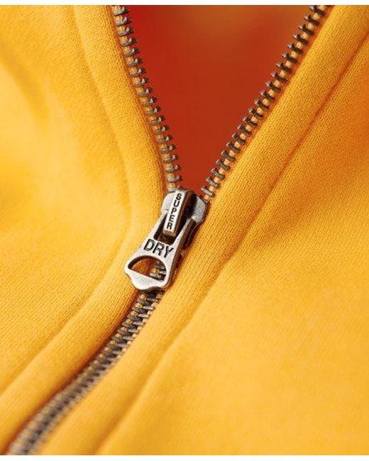 Sweat à capuche zippé à logo essential Superdry pour homme en coloris Metallic
