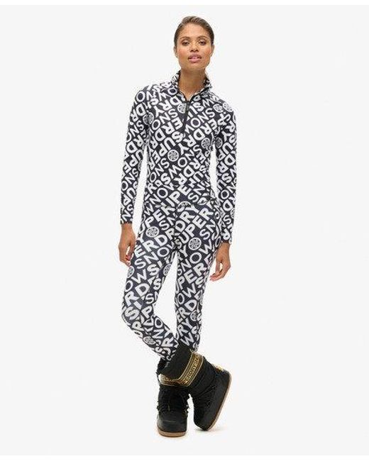 Superdry White Sport Ski Base Layer leggings