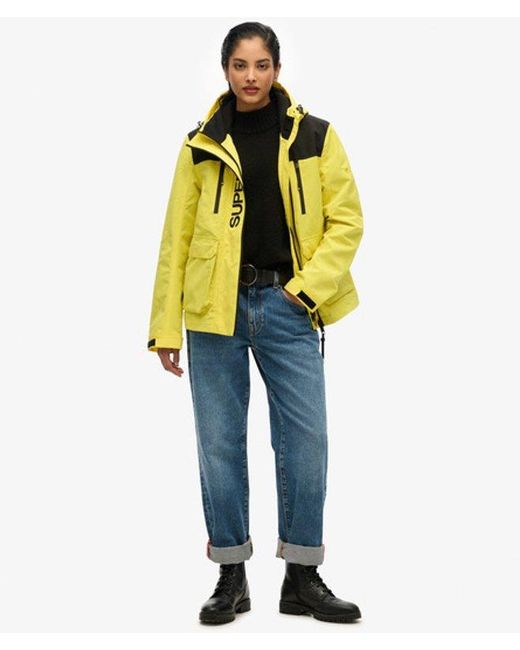 Superdry Yellow & Co Colour Block Ultimate Windbreaker Jacket