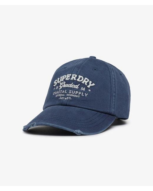 Femme Casquette De Baseball Vintage Applique Taille: 1Taille Superdry en coloris Blue