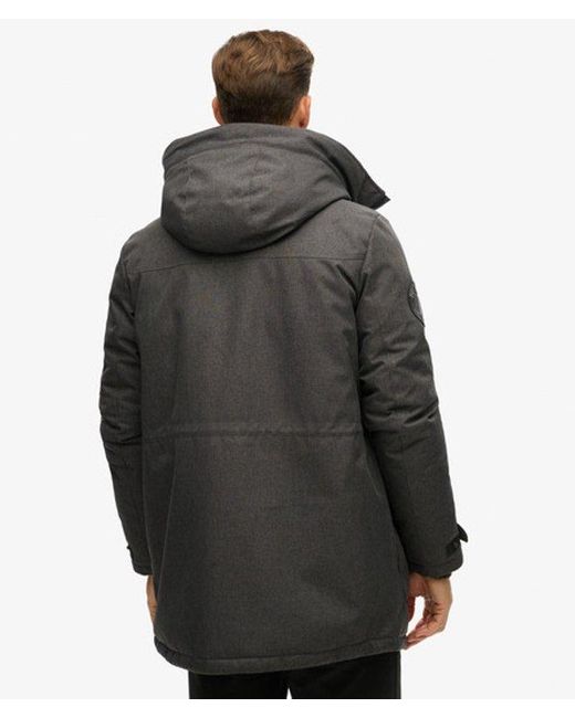 Superdry Gray & Co City Tweed Padded Parka Jacket for men