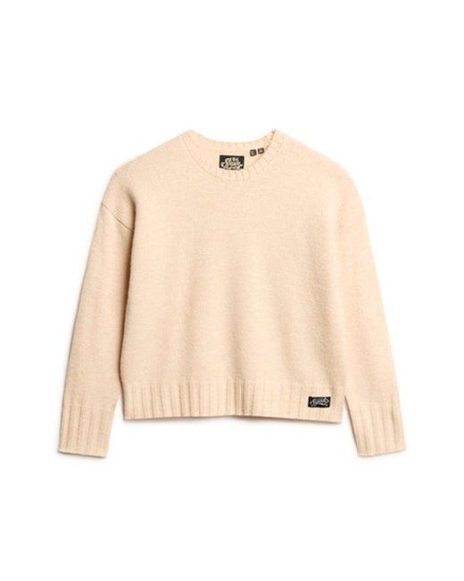 Superdry Blue Essential Crew Neck Jumper