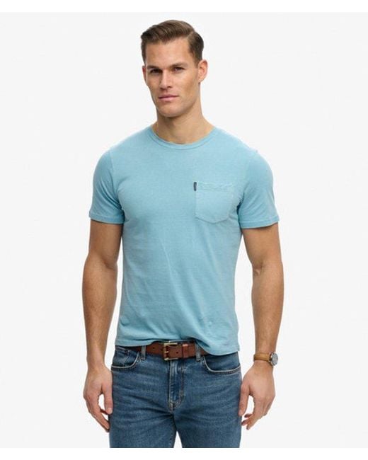 Superdry Blue & Co Classic Essential Pocket T-shirt for men