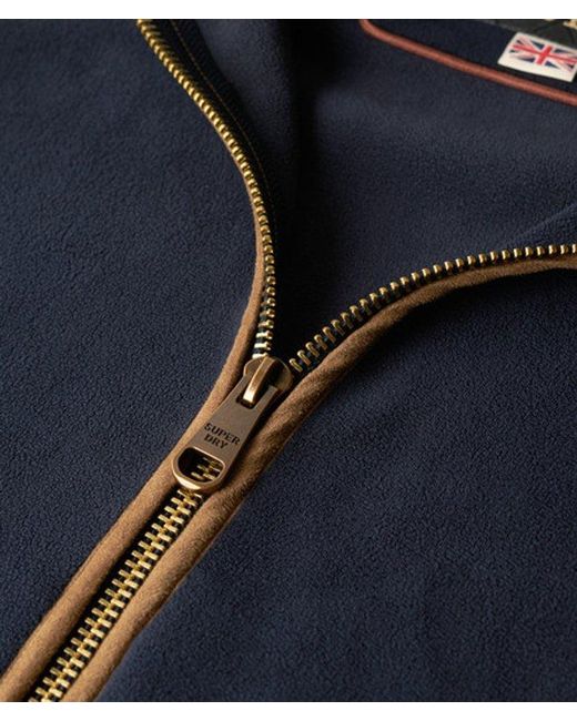 Superdry Blue Estate Fleece Gilet