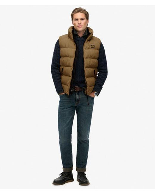 Superdry Yellow & Co Sports Puffer Gilet for men