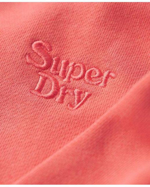 Superdry Vintage Sweatshirt Met Wassing in het Pink voor heren