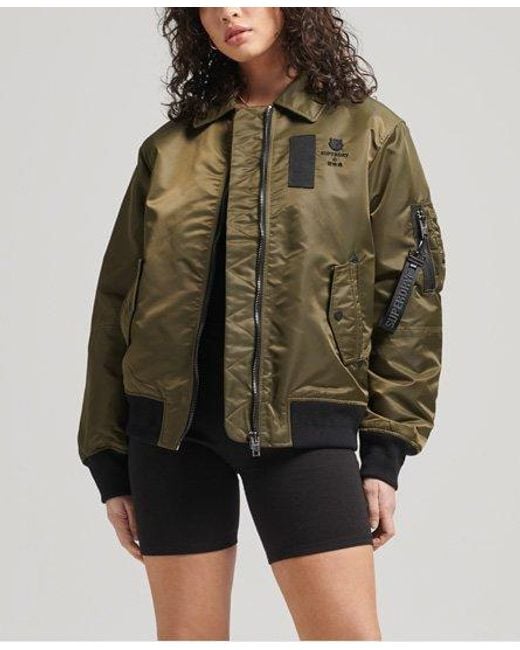 Superdry Green Energy Ma2 Bomber Jacket