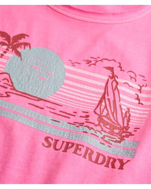 Superdry Red & Co Outdoor Stripe Scoop Neck Tank Top