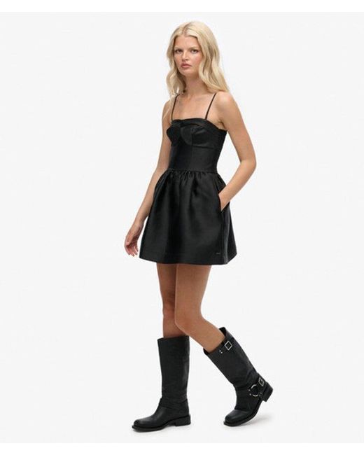 Superdry Corset Cami Mini Jurk in het Black