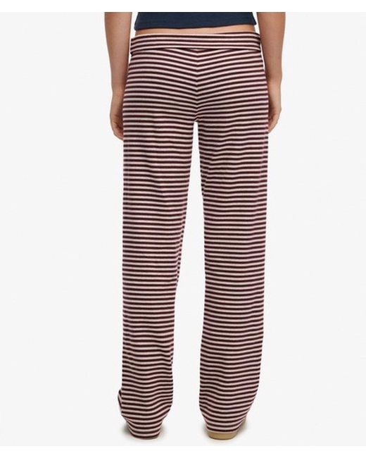Superdry Blue & Co Athletic Essentials Stripe Jersey Trousers