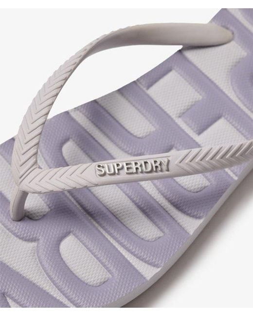 Superdry White & Co Core Logo Flip Flops