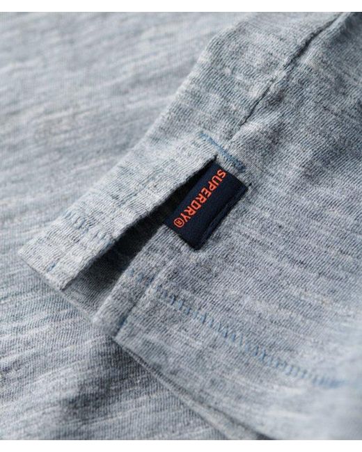 Superdry Blue & Co Loose Fit Overdyed Cotton T-shirt for men