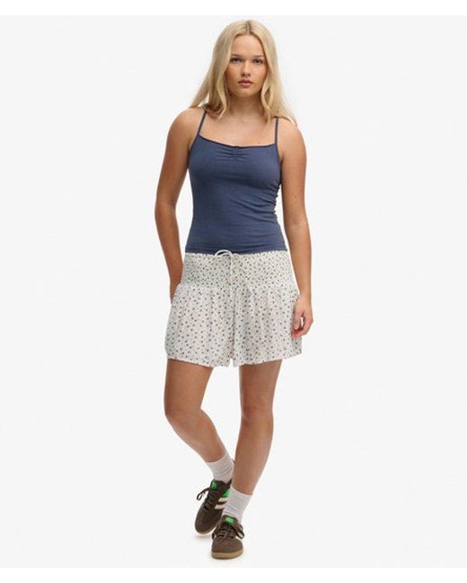 Superdry Blue & Co Athletic Essentials Gathered Cami Top