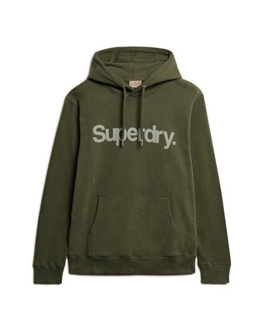 Superdry Green & Co Core Logo City Loose Fit Hoodie for men