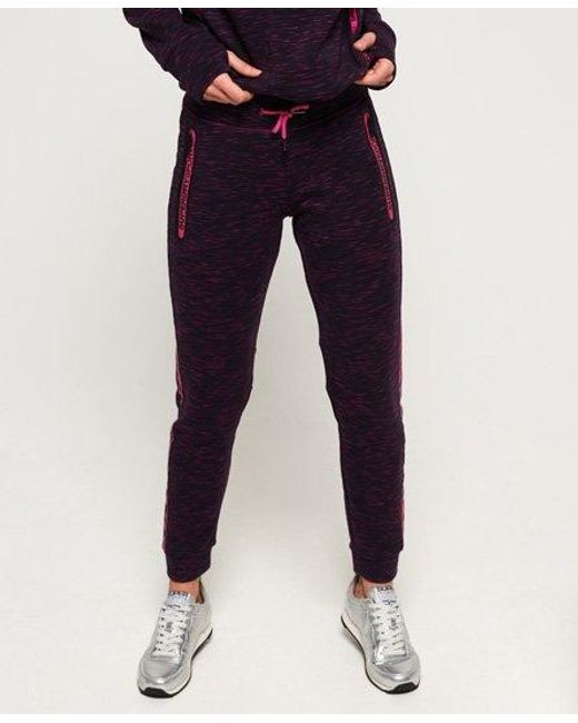 Superdry Blue Core Gym Tech Panel Joggers Midnight