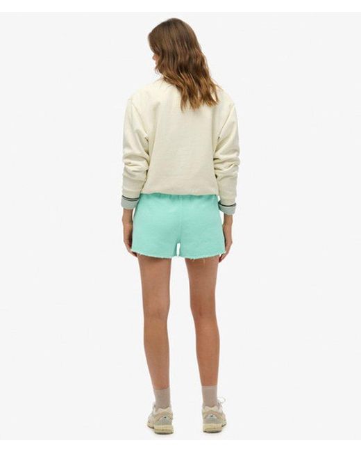 Superdry Green & Co Essential Logo Garment Dye Shorts