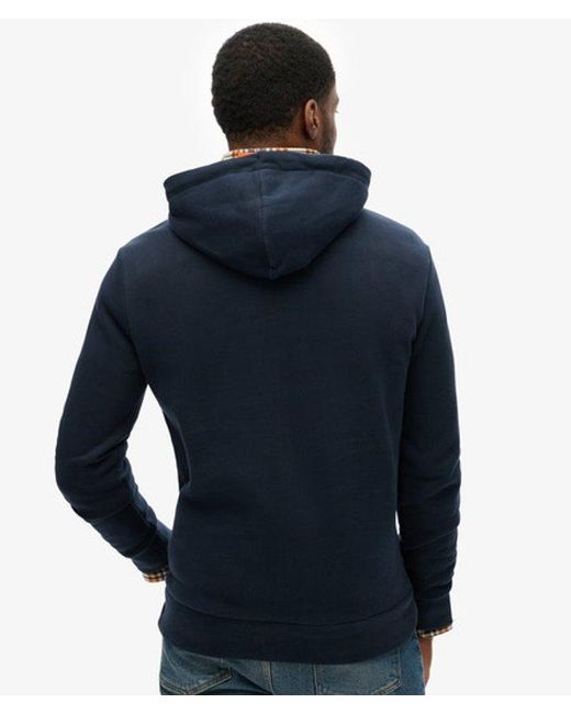 Superdry Blue & Co Classic College Script Hoodie for men
