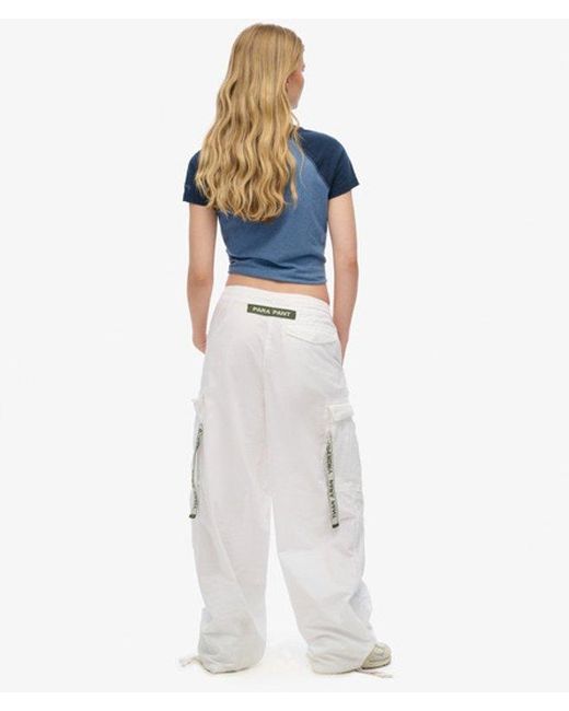 Superdry White & Co baggy Parachute Pants
