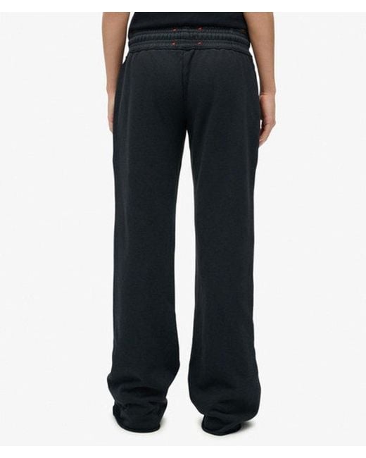 Superdry Athletic Print Flare joggingbroek in het Black