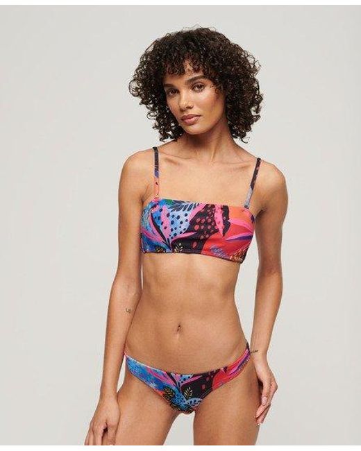 Haut de bikini bandeau tropical Superdry en coloris Multicolor