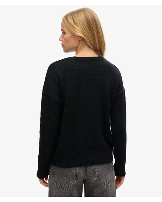 Superdry Black & Co Essential Crew Neck Jumper