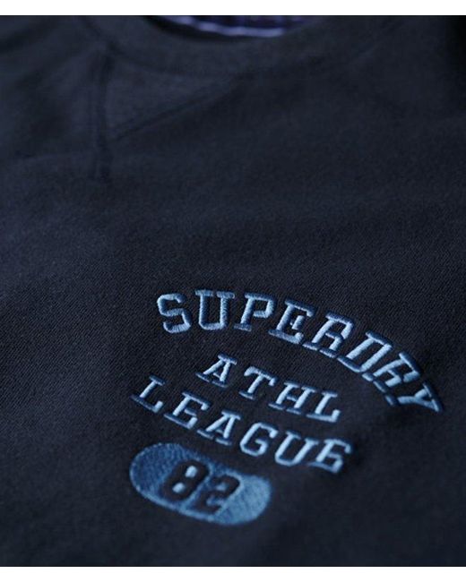 Superdry Black & Co Athletic Essentials Loose Crop Crew Sweatshirt