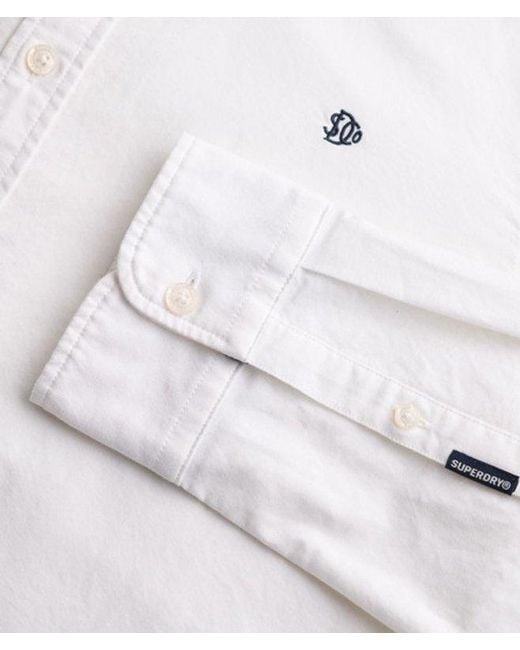 Superdry White & Co Classic Oxford Long Sleeve Shirt for men