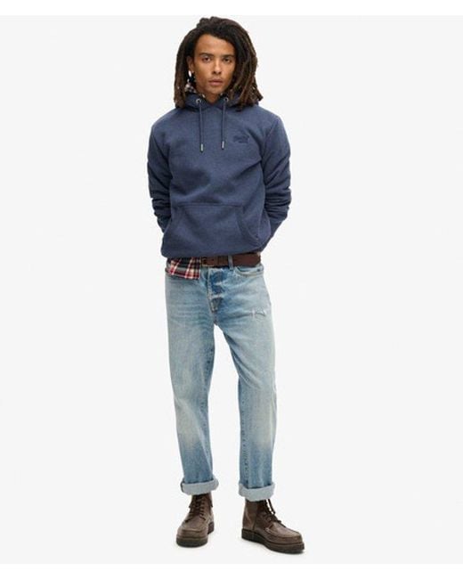 Superdry Blue & Co Essential Logo Hoodie for men