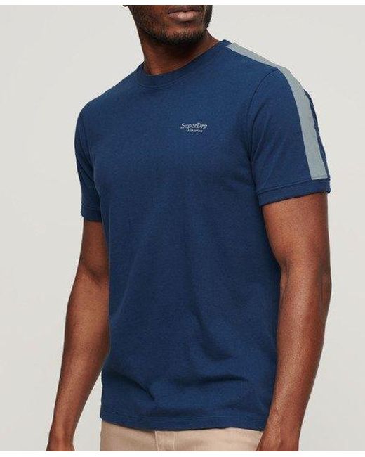 Superdry Blue Essential Logo Retro T-shirt for men