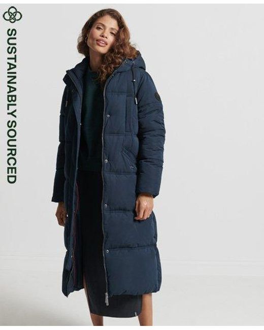 superdry blue coat