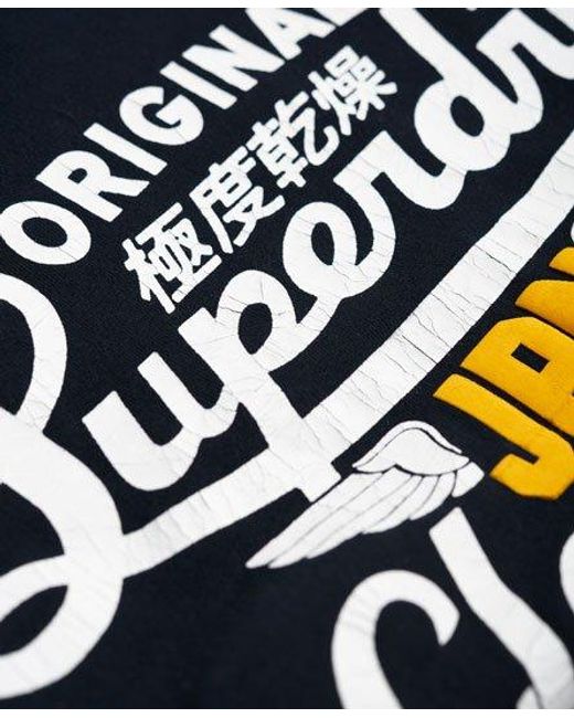 Superdry Blue Icarus Duo Reworked Classics T-Shirt Eclipse for men