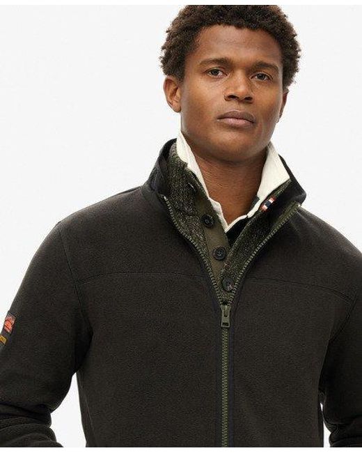 Homme Veste Polaire Active Entierement Zippee Taille Superdry pour homme en coloris Noir Lyst