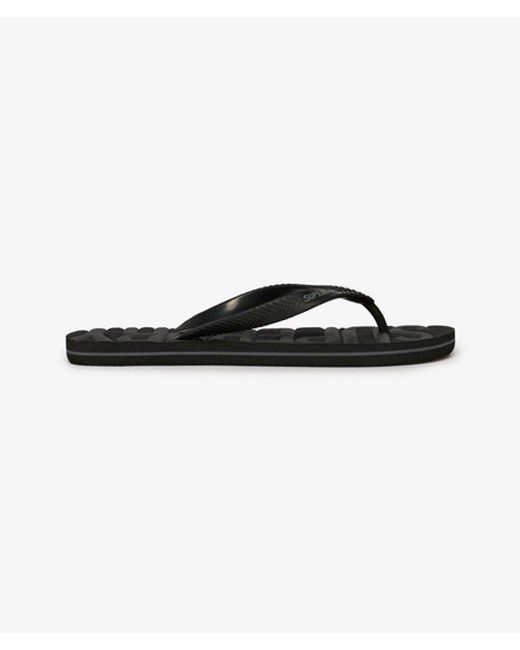 Superdry Black & Co Core Logo Flip Flops for men