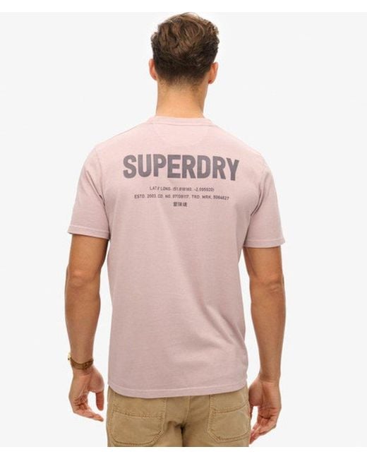 Superdry Pink & Co Utility Sport Graphic T-shirt for men
