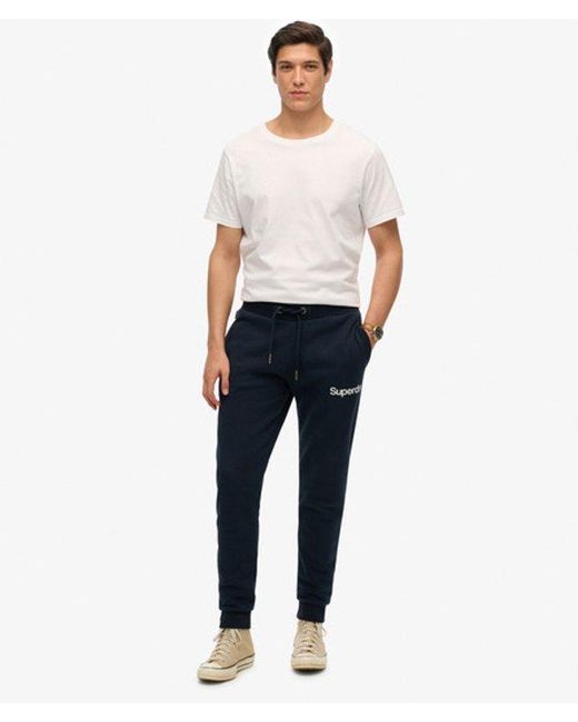 Superdry Blue Core Logo joggers for men
