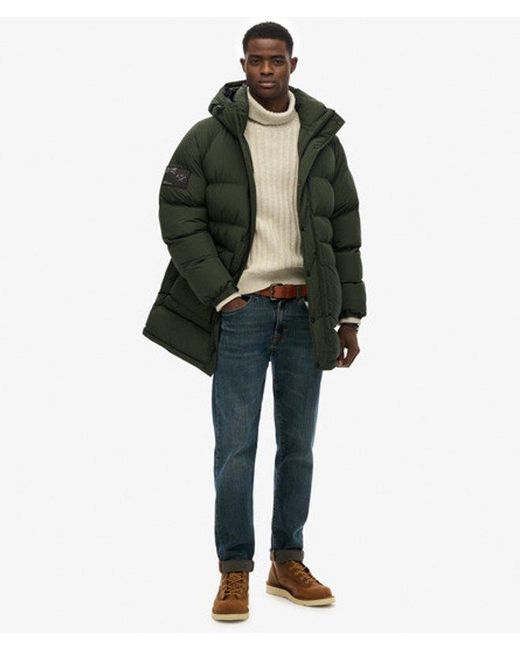 Superdry Green & Co Xpd Long Baffle Parka Jacket for men